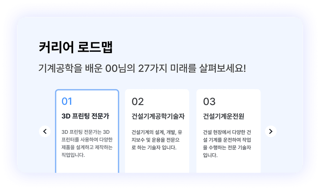 커리어 로드맵 예시